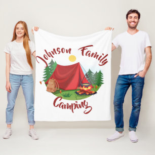 Persoonlijke camping fleece deken
