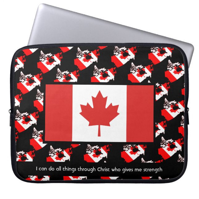 Persoonlijke CANADA-VLAG Laptop Sleeve (Voorkant)