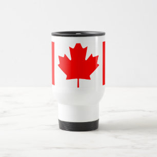 Persoonlijke Canadese vlag Aangepaste naam Canad Reisbeker