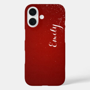 Persoonlijke Candy Rode Diamant - Naakt iPhone 16 Hoesje
