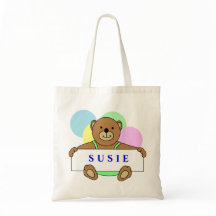 Persoonlijke Canvas tassen van Teddy Bear