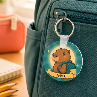 Persoonlijke Capybara Rugzak Sleutelhanger