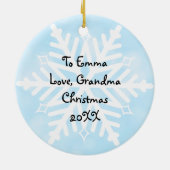 Persoonlijke Cartoon keukenkat in het Pet van de w Keramisch Ornament (Achterkant)