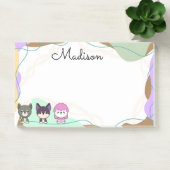 Persoonlijke cartoonhond post-it® notes (Kantoor)