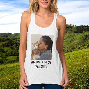 Persoonlijke Cat Mom Trendy Familiehuisdier Foto W Tanktop