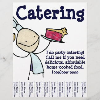 Persoonlijke catering flyer