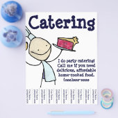 Persoonlijke catering flyer (Enkel)