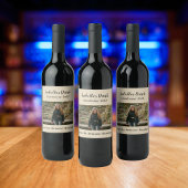 Persoonlijke causale Tan Foto Land Herfst Wijn Etiket