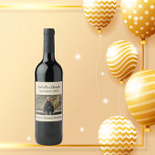 Persoonlijke causale Tan Foto Land Herfst Wijn Etiket