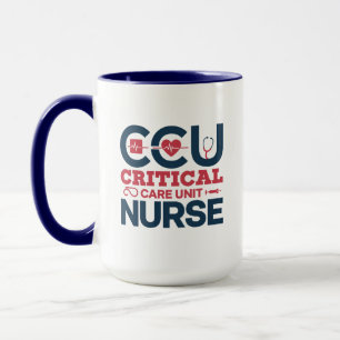 Persoonlijke CCU-verpleegsterbeker Mok