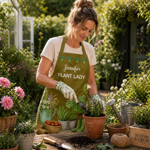 Persoonlijke charmante Plant Lady tuin Schort