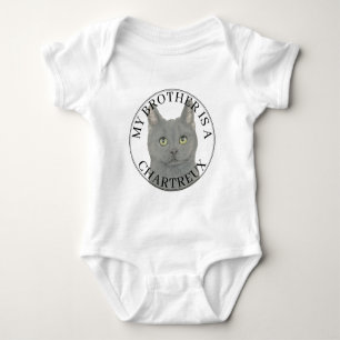 Persoonlijke Chartreux Kat Big Brother Romper