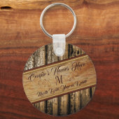 Persoonlijke Cheap Rustic Wedding Party Favors Sleutelhanger (Voorkant)