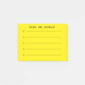 Persoonlijke checkbox lijst geel post-it® notes (Voorkant)