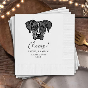 Persoonlijke Cheers Servetjes voor Boxer Hond Servet