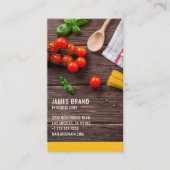 Persoonlijke Chef Catering Service Visitekaartje (Voorkant)