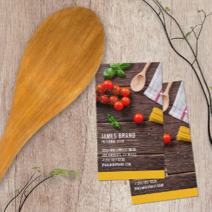 Persoonlijke Chef Catering Service Visitekaartje