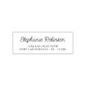 Persoonlijke Chic Cute Script Informele Retouradre Zelfinktende Stempel (Design)