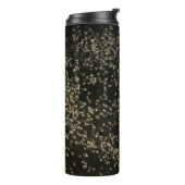 Persoonlijke Chic Gold Confetti Thermosbeker (Gedraaid links)