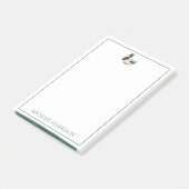 Persoonlijke chic mallardeend post-it® notes (Schuin)