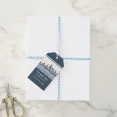 Persoonlijke Chicago Skyline Hartelijk dank Cadeaulabel (Met Touw)