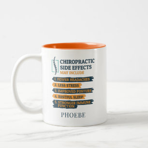 Persoonlijke Chiropractische bijwerkingen nieuwhei Tweekleurige Koffiemok