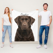 Persoonlijke Chocolade Labradoor Huisdier Foto Dek