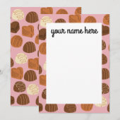 Persoonlijke chocolade Pralines Bedankt voor de ka (Voorkant / Achterkant)