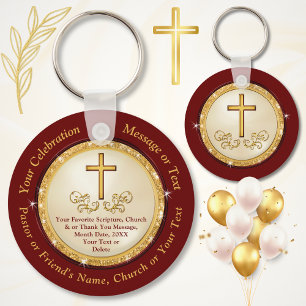 Persoonlijke Christelijke cadeaus voor pastor, vri Sleutelhanger