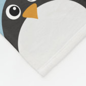 Persoonlijke Chubby Penguin Fleece Deken (Hoek)