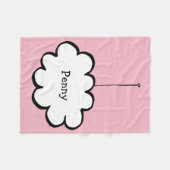 Persoonlijke Cloud on a String Fleece Deken (Voorkant (Horizontaal))