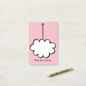 Persoonlijke Cloud on a String Post-it® Notes (Op bureau)
