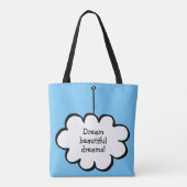 Persoonlijke Cloud on a String Tote Bag (Achterkant)