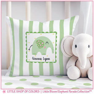 Persoonlijke Clover Olifant Babykamer Kussen
