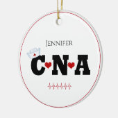 Persoonlijke CNA-kerstversiering Keramisch Ornament (Links)