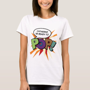 Persoonlijke Comic Book Pop Art Altijd Paraat! T-shirt