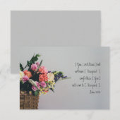 Persoonlijke condoleance Bijbeltekst Plat Kaart Jo (Voorkant / Achterkant)