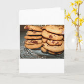 Persoonlijke cookies dessert chocolade chip snoepj kaart (Gele Bloem)