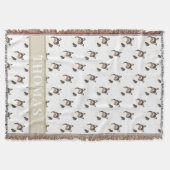 Persoonlijke Corgi (zwartkoppige driekleurige) Deken (Voorkant)