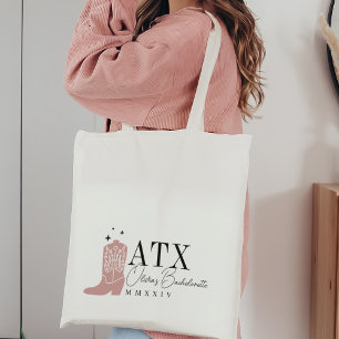 Persoonlijke Cowboylaars Austin Bachelorette Feest Tote Bag