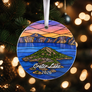 Persoonlijke Crater Lake National Park Acryl Ornam Ornament