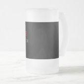 Persoonlijke creatie matglas bierpul (Voorkant rechts)