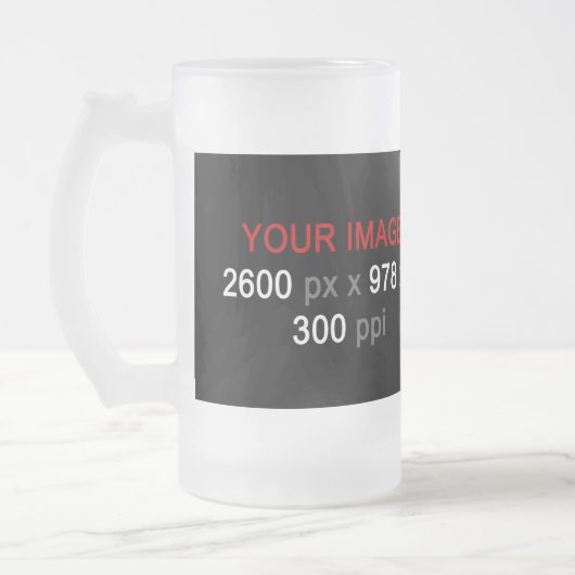 Persoonlijke creatie matglas bierpul (Links)