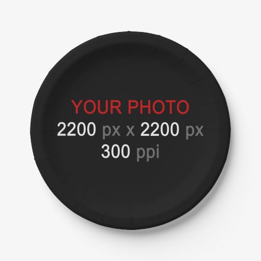 Persoonlijke creatie papieren bordje (Voorkant)