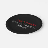 Persoonlijke creatie papieren bordje (Gekanteld)