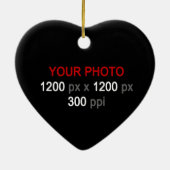 Persoonlijke creaties keramisch ornament (Achterkant)