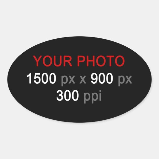 Persoonlijke creaties ovale sticker (Voorkant)