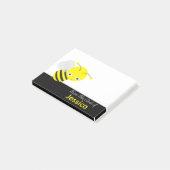Persoonlijke crème Yellllow HoneyBee Post-it® Notes (Schuin)