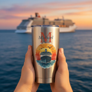 Persoonlijke cruise schemering vakantie geïsoleerde drinkbeker