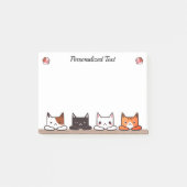 Persoonlijke curieuze keukenkatten post-it® notes (Voorkant)